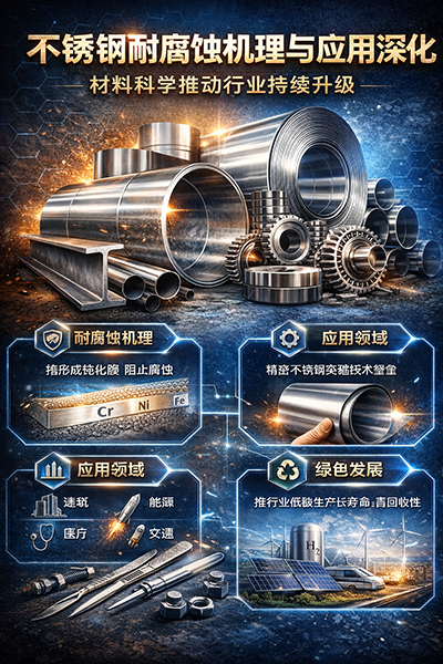 不锈钢耐腐蚀机理与应用深化：材料科学推动行业持续升级 