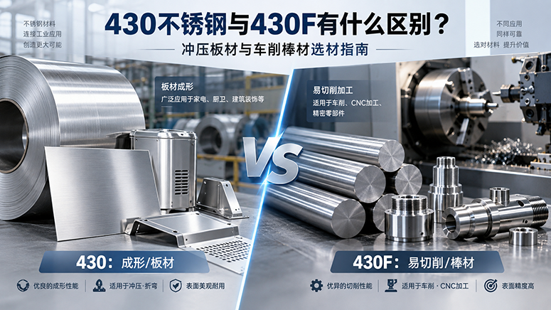 430不锈钢与430F有什么区别？冲压、切削与采购选材指南 