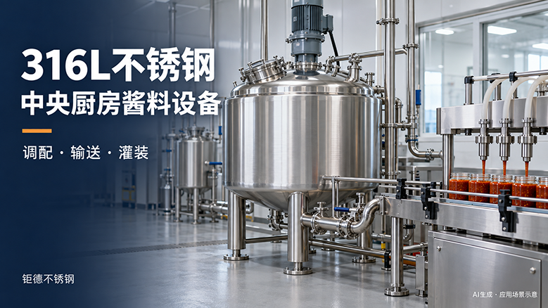316L不锈钢酱料设备选材与采购｜中央厨房接液部件 