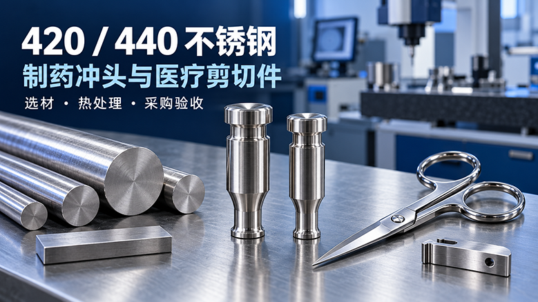 420与440不锈钢怎么选？制药冲头与医疗剪切件采购指南 