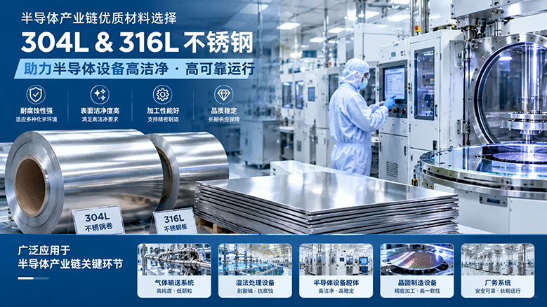 304L与316L不锈钢在半导体设备中的应用及选材指南 