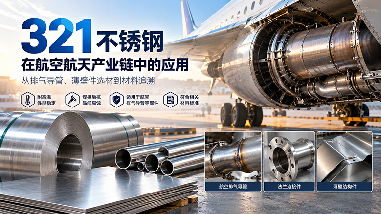 航空排气导管为什么会考虑321不锈钢？从薄壁件选材到材料追溯 