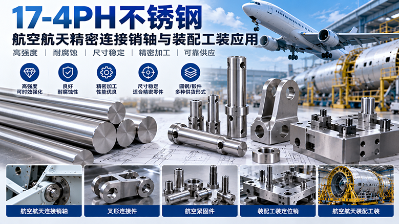 17-4PH不锈钢航空航天销轴与工装应用：热处理及采购指南 
